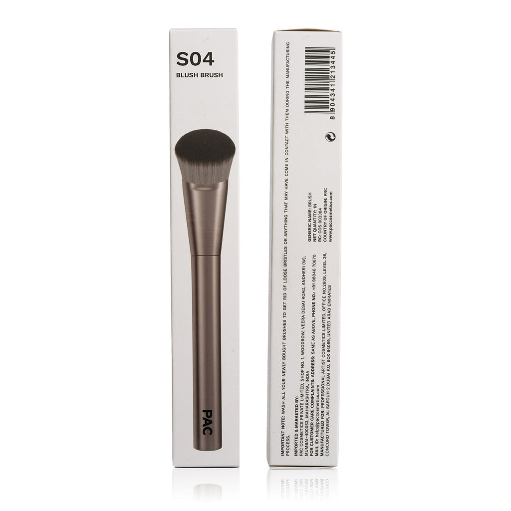 PAC Studio S04 Blush Brush - Fluffy Expertly Angled Blush Brush, Works Effortlessly with All Formulas | Grocsy