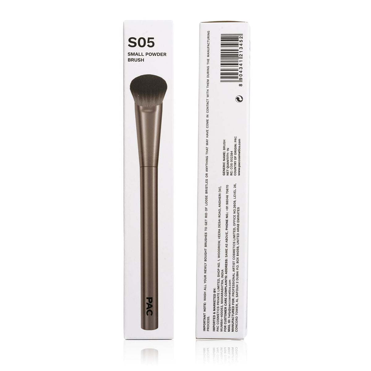 PAC Studio S05 Small Powder Brush - Tapered Powder Brush for Expert Precision, Ideal for Under Eye Baking | Grocsy