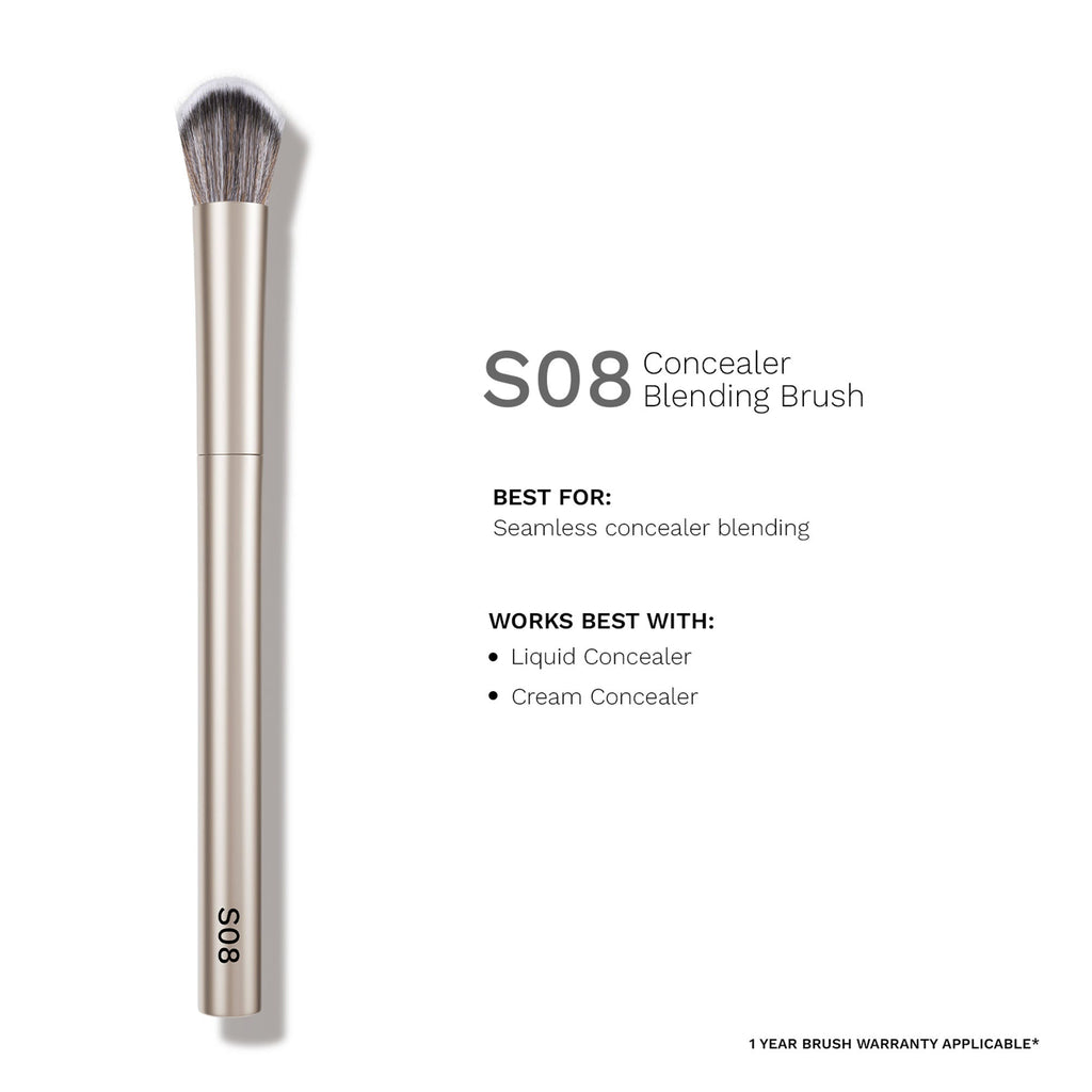 PAC Studio S08 Concealer Blending Brush - Dome Shaped Lightly Packed Bristles, Ensures Effortless Blending | Grocsy