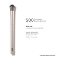 PAC Studio S08 Concealer Blending Brush - Dome Shaped Lightly Packed Bristles, Ensures Effortless Blending | Grocsy