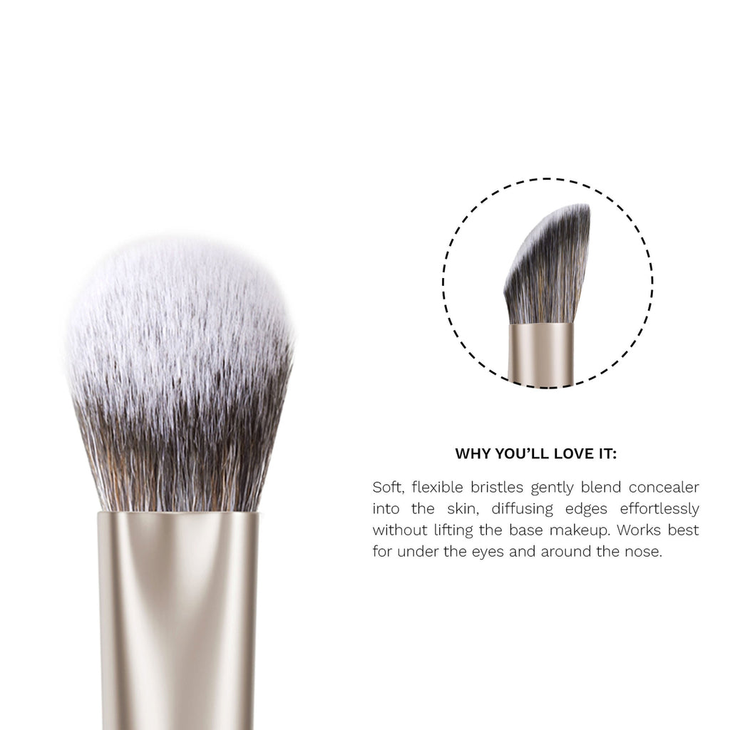 PAC Studio S08 Concealer Blending Brush - Dome Shaped Lightly Packed Bristles, Ensures Effortless Blending | Grocsy