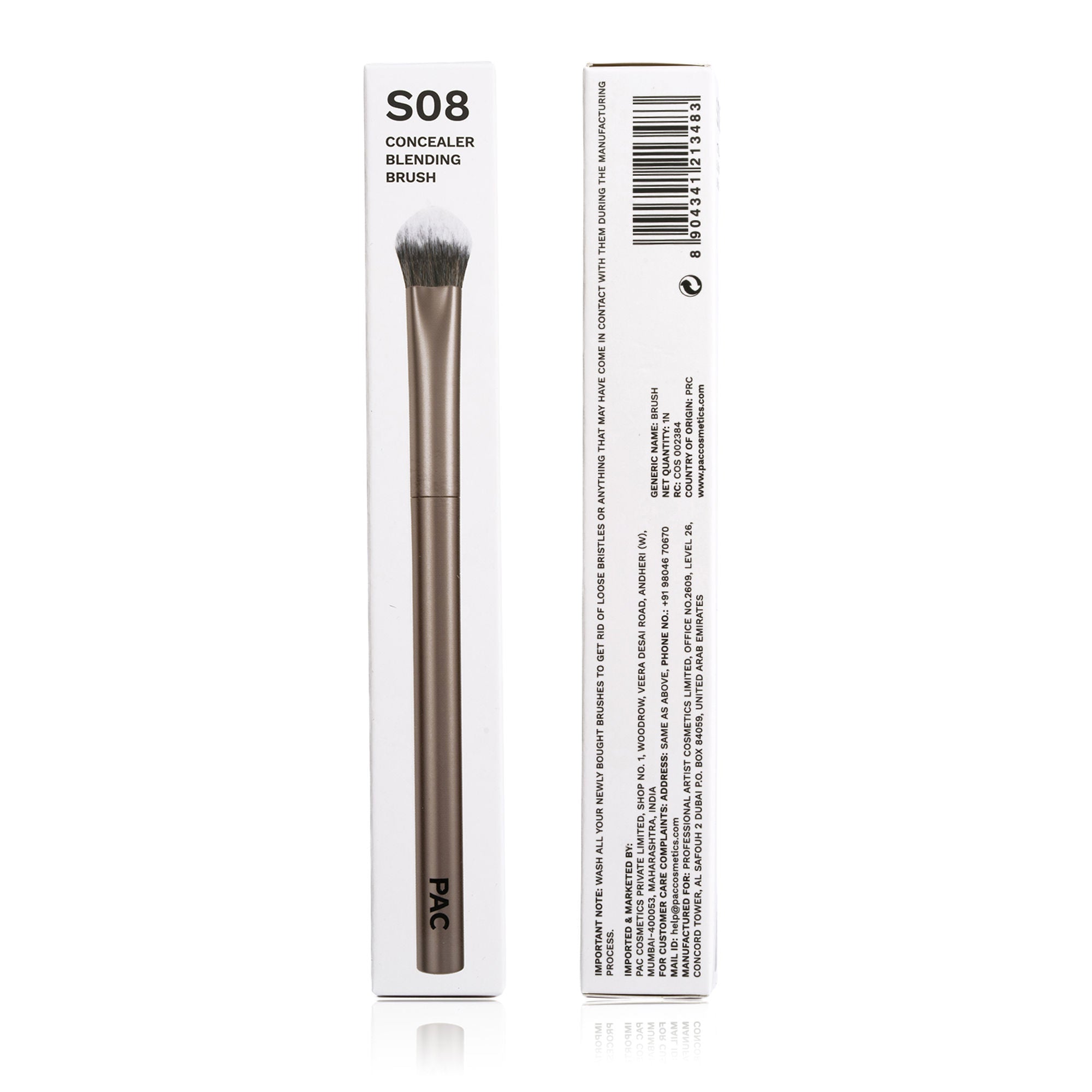 PAC Studio S08 Concealer Blending Brush - Dome Shaped Lightly Packed Bristles, Ensures Effortless Blending | Grocsy