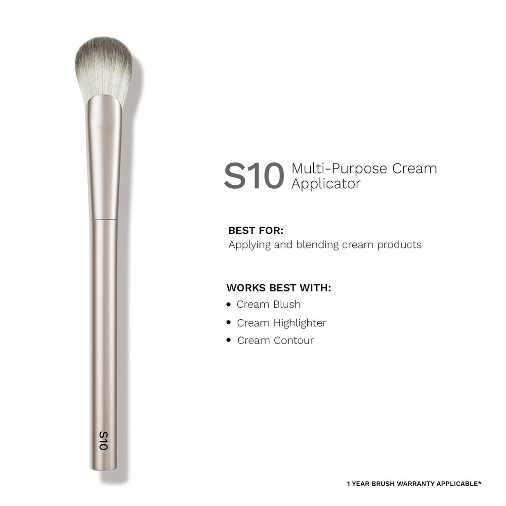 PAC Studio S10 Multi-Purpose Cream Applicator - Slanted Head for Precise Control Natural Streak-Free Finish | Grocsy