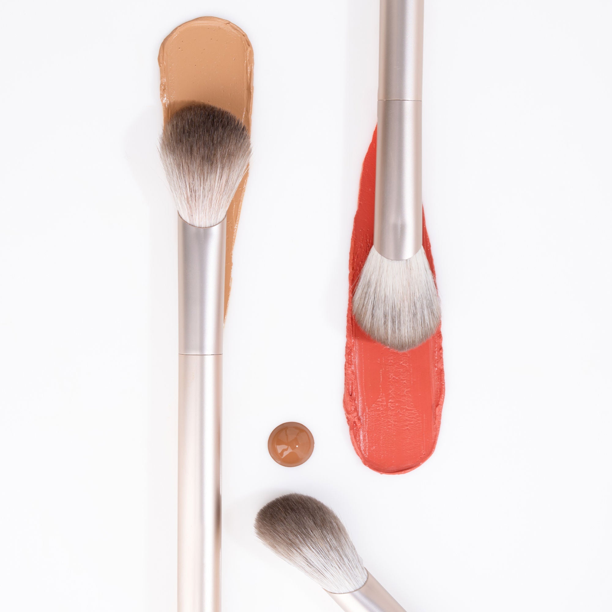 PAC Studio S10 Multi-Purpose Cream Applicator - Slanted Head for Precise Control Natural Streak-Free Finish | Grocsy