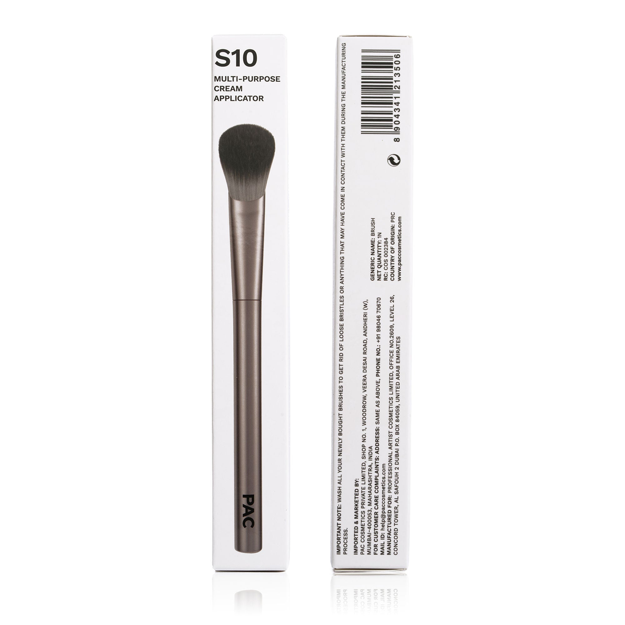 PAC Studio S10 Multi-Purpose Cream Applicator - Slanted Head for Precise Control Natural Streak-Free Finish | Grocsy