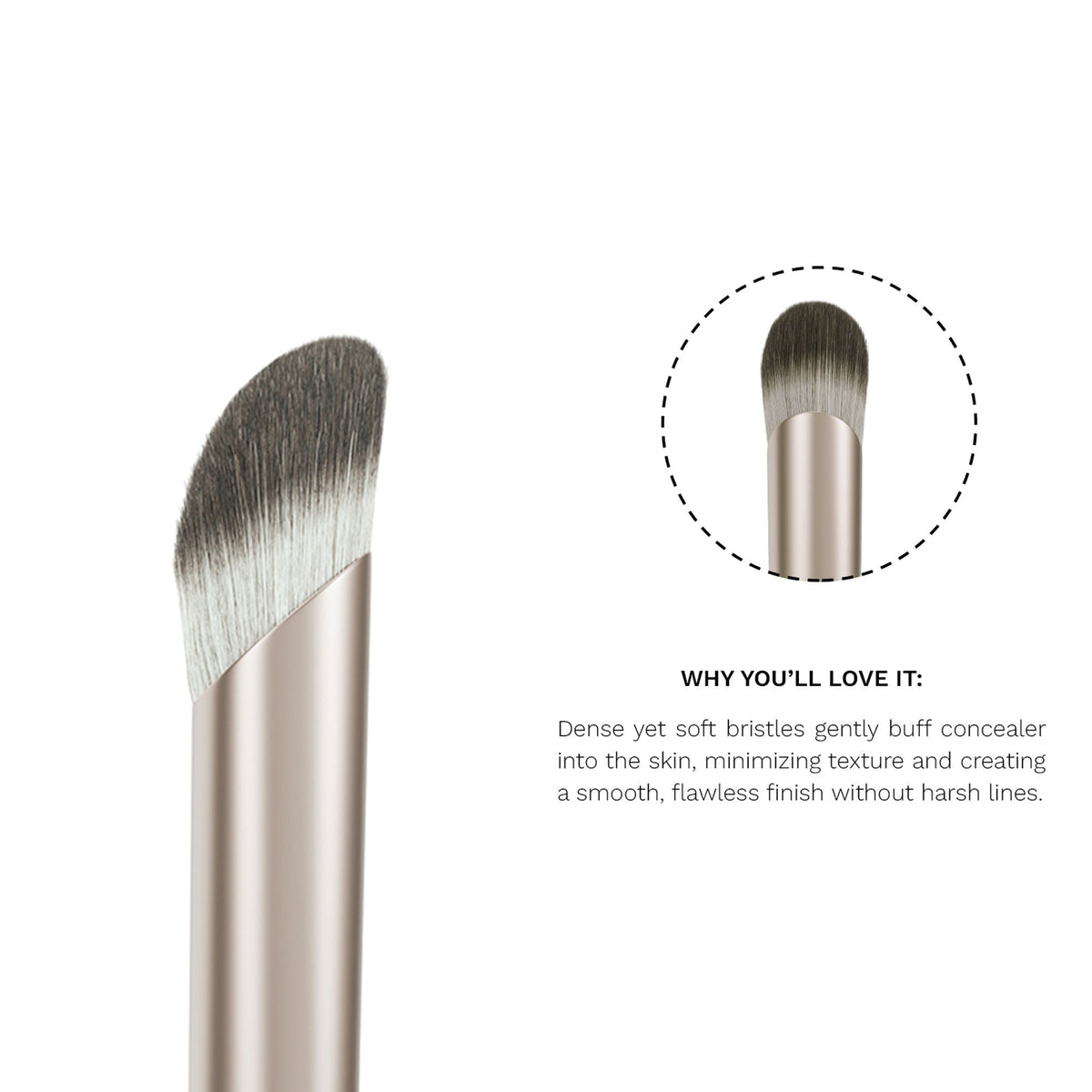 PAC Studio S11 Concealer Buffer - Densely Packed Bristles for Spot Concealing, High Precision Blending | Grocsy