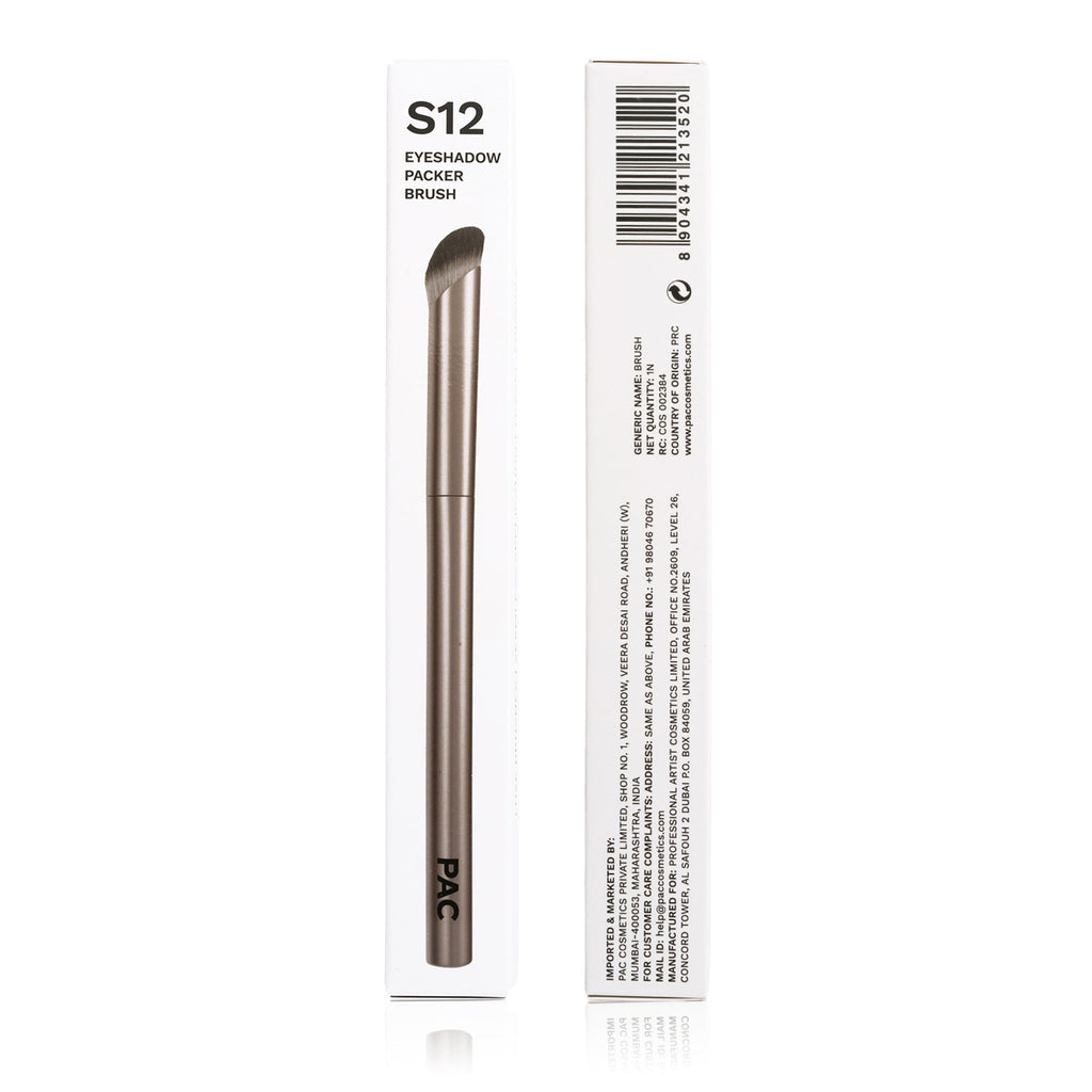 PAC Studio S12 Eyeshadow Packer Brush - Dome Shaped Ideal for Detailed Application, Works with all Formulas | Grocsy