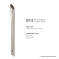 PAC Studio S14 Small Angular Powder Brush - Short Angled Brush for Precise Detailing & Lash Line Definition | Grocsy