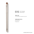 PAC Studio S15 Cut Crease Flat Brush - Great for Detailed Eye Work, Precise Glitter Shimmer Placement | Grocsy