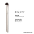 PAC Studio S16 Highlighter Fan Brush - Feather Light Application, Ultra Soft Bristles, Even Application | Grocsy