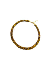 Inhanns Noor-E-Jalwa – Handmade Crystal Bead Necklace -Adjustable - Golden Only Necklace | Grocsy
