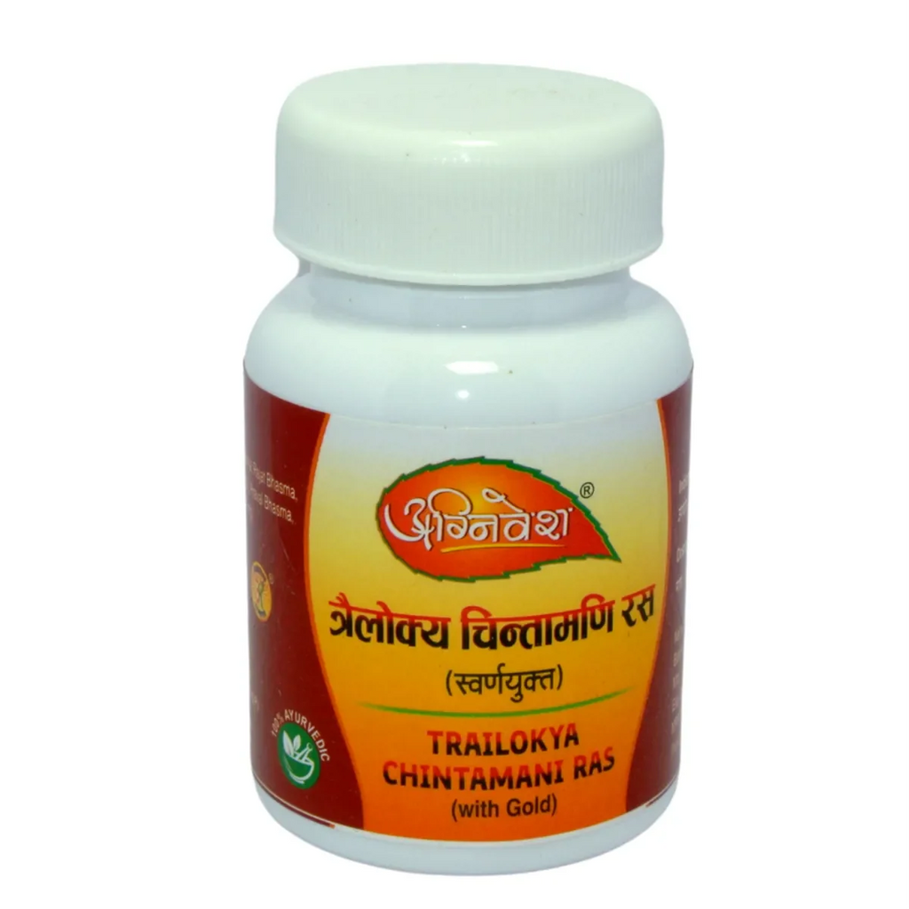 Agnivesh Trailokya Chintamani Ras (With Gold) | Grocsy