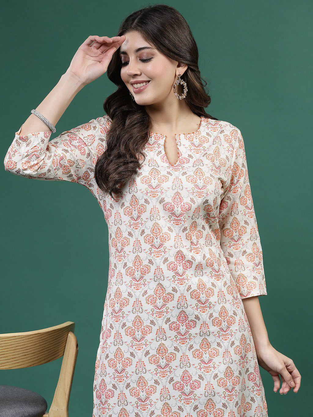 Sangria Printed Straight Kurtas | Grocsy