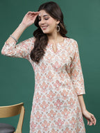 Sangria Printed Straight Kurtas | Grocsy