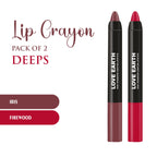 Love Earth Lip Crayon Non-Transfer Lipstick - Deeps | Grocsy
