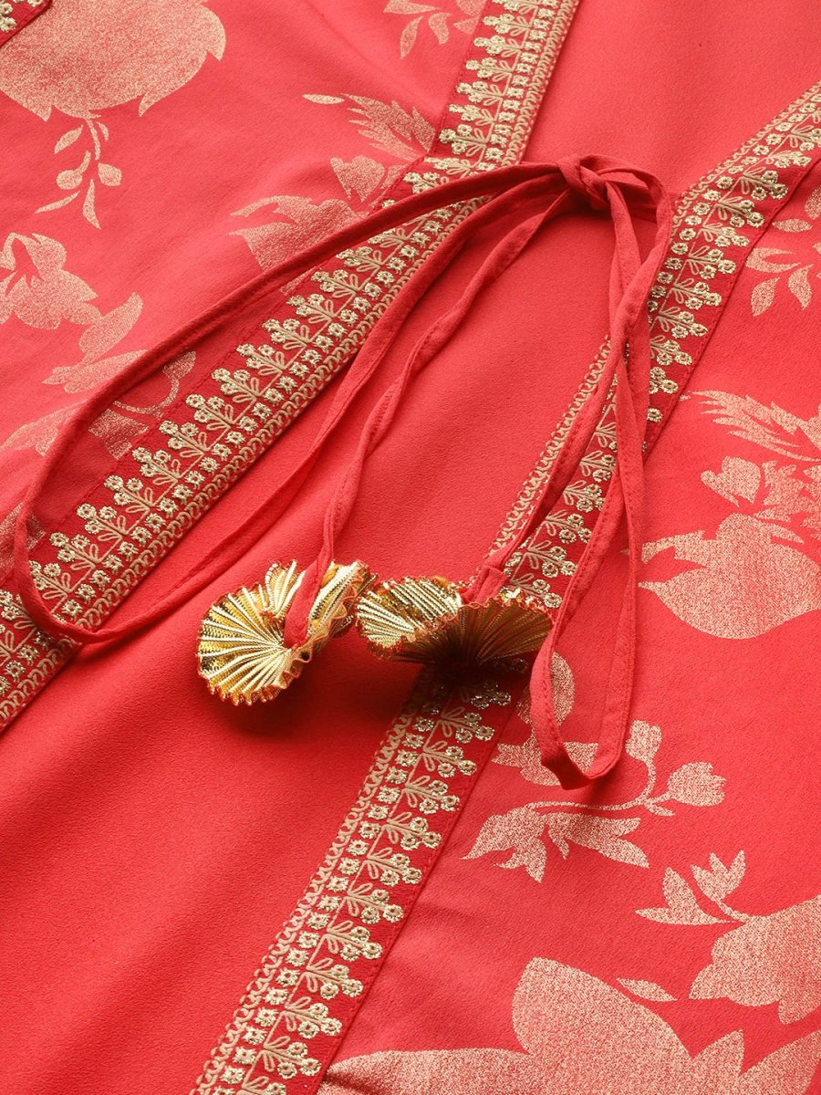 Ahalyaa Floral Printed Ethnic Maxi Dress | Grocsy
