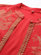 Ahalyaa Crepe Top With Skirt & Jacket | Grocsy