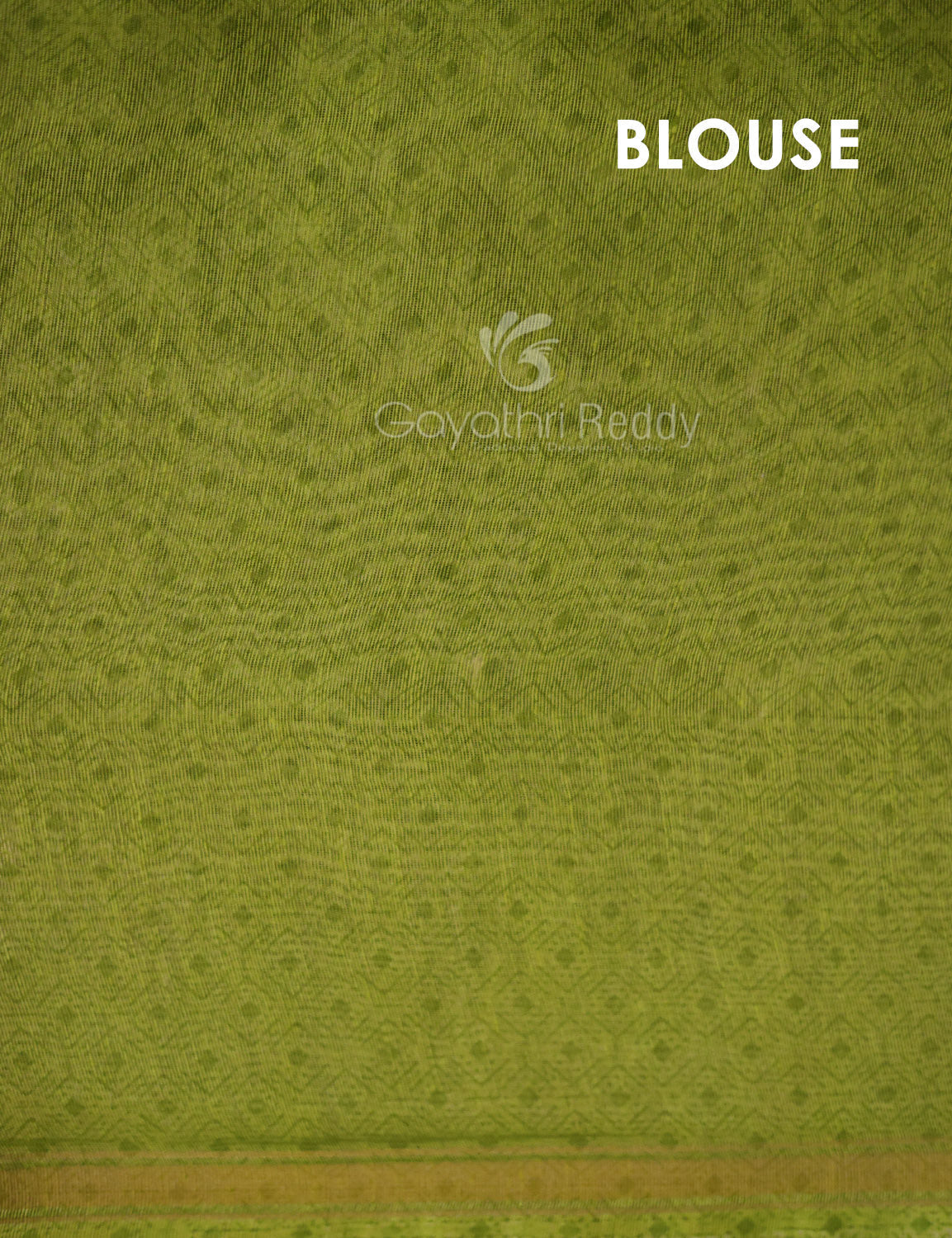 Shades of Cream And Parrot Green Blouse Patola Print Semi Chanderi Saree By Gayathri Reddy Designer Studio | Grocsy