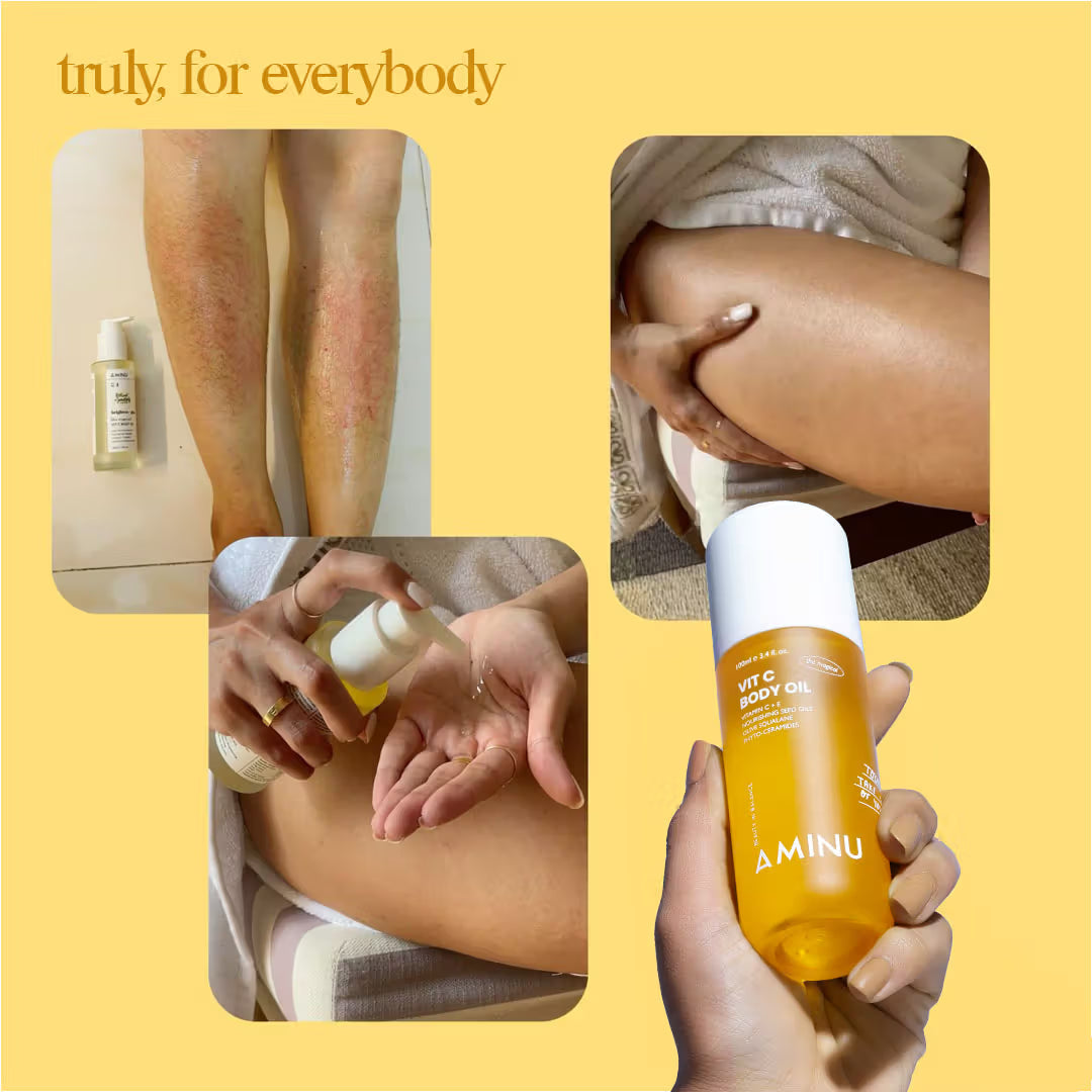 Aminu Melting Aminu Vit C Body Oil for Brightening & Hydrating | Grocsy