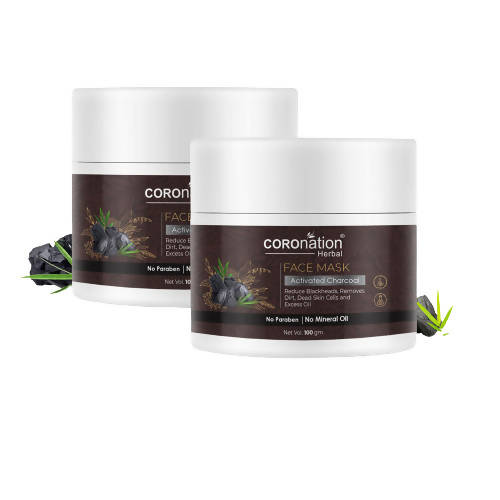 Coronation Herbal Activated Charcoal Face Mask | Grocsy
