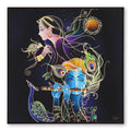 Tehzeeb Creations Golden Embossed Wall Painting | Grocsy
