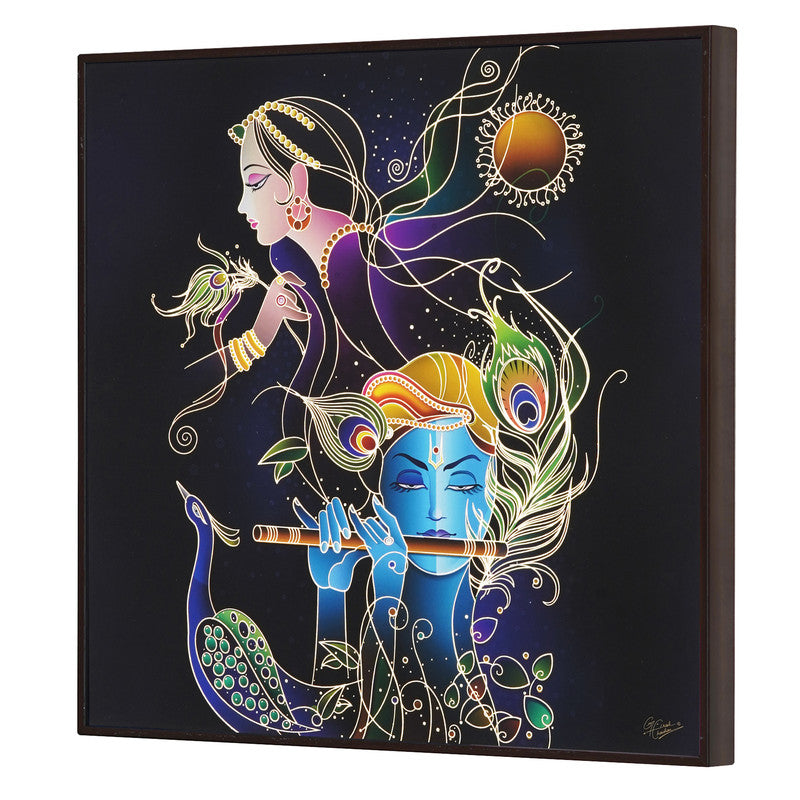 Tehzeeb Creations Golden Embossed Wall Painting | Grocsy