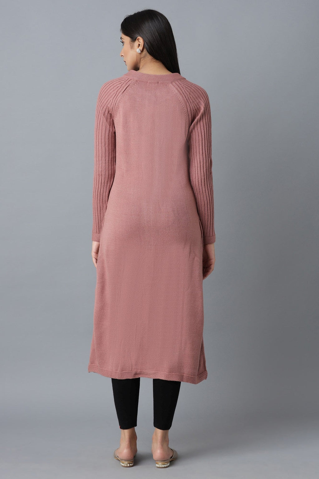 W for Woman Pink Acrowool Jacket | Grocsy