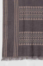 W for Woman Blue Jacquard Shawl | Grocsy