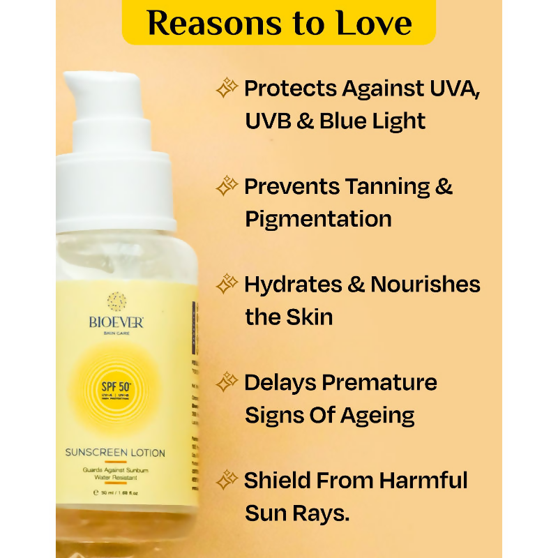 Bioever Sunscreen Lotion SPF 50+ UV-A | Grocsy