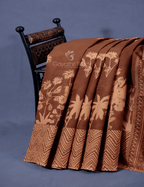 Dark Mustard Colour Block Print Pure Mulmul Cotton Saree By Gayathri Reddy Designer Studio | Grocsy