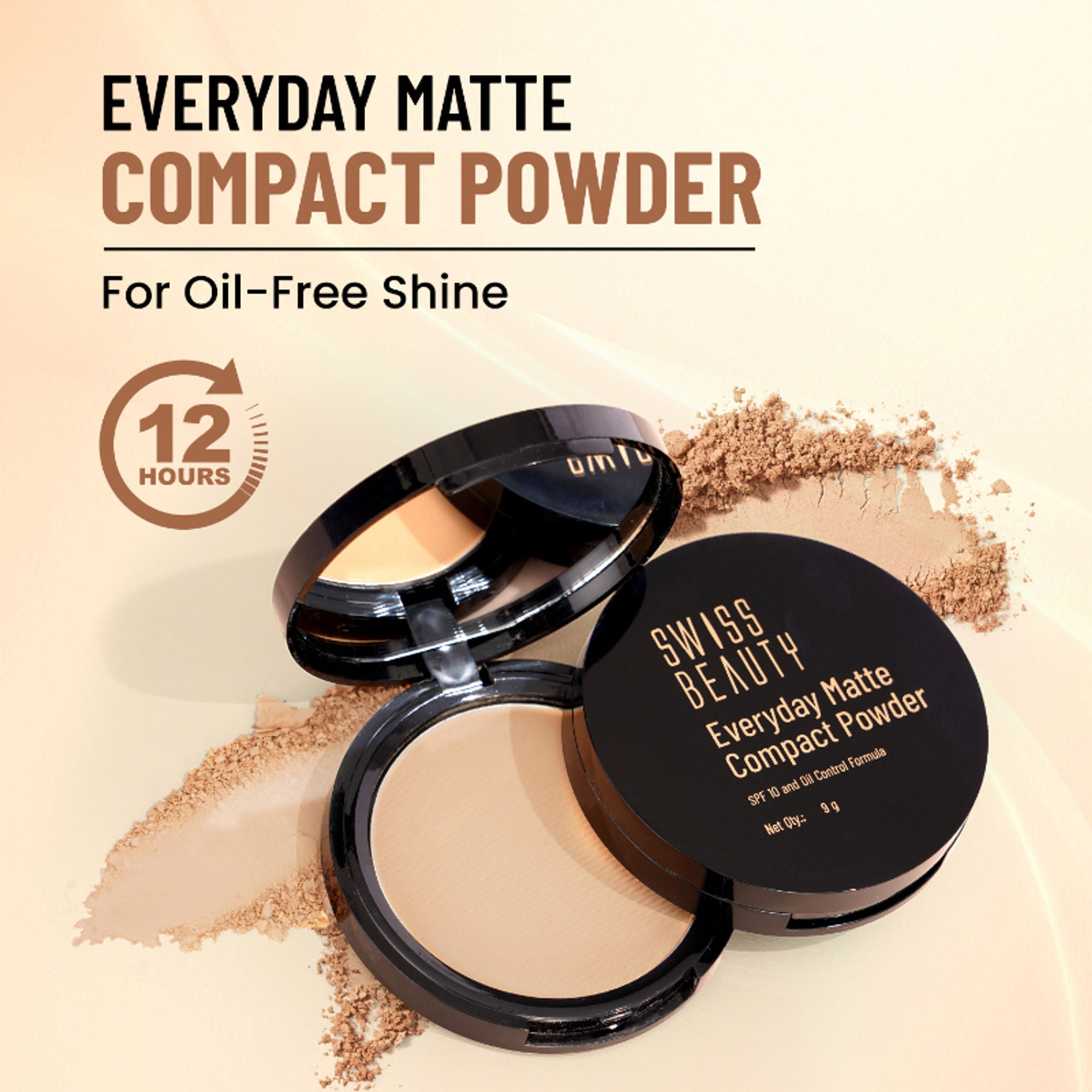Swiss Beauty Everyday Matte Compact - 1 Ivory | Grocsy
