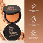 Swiss Beauty Everyday Matte Compact - 1 Ivory | Grocsy