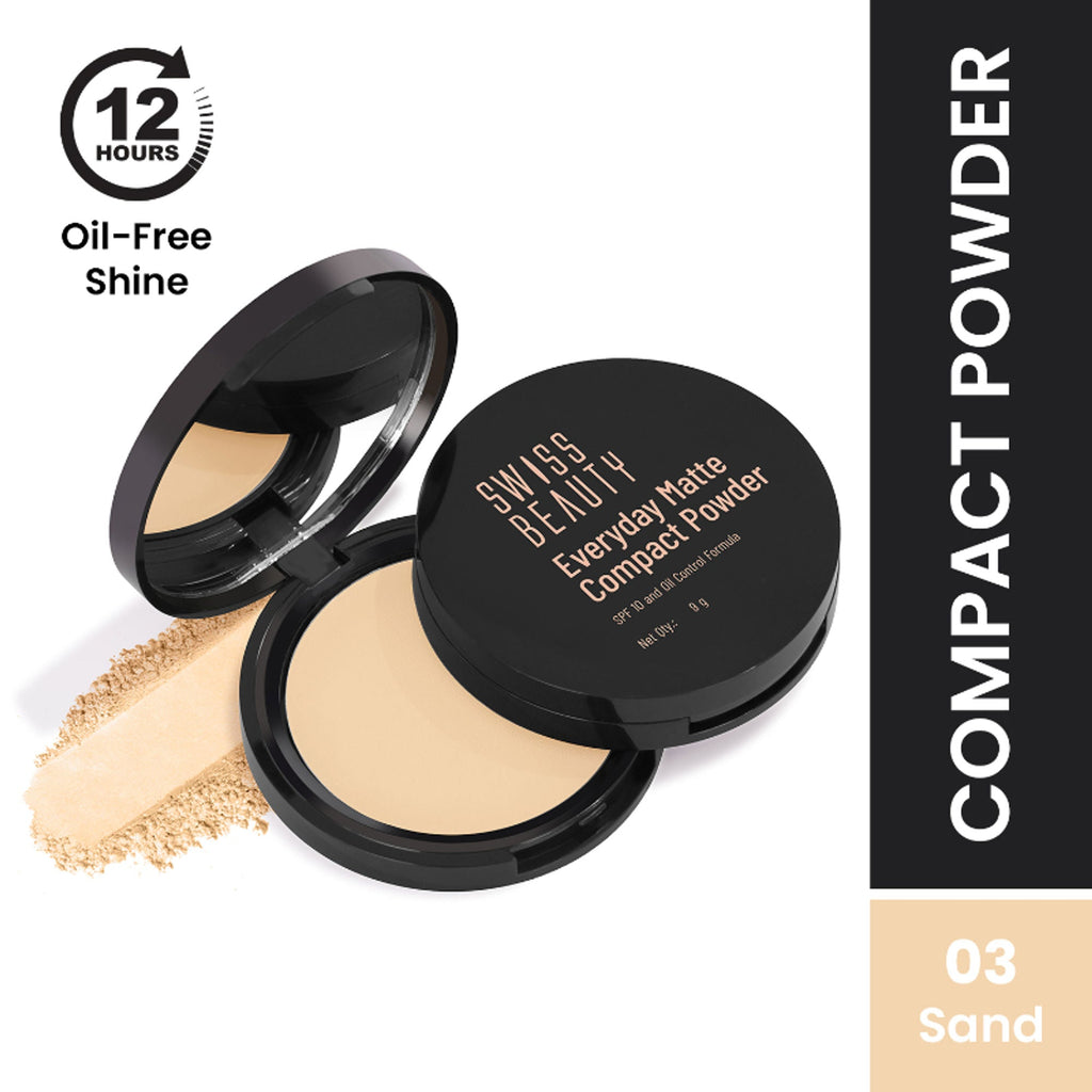 Swiss Beauty Everyday Matte Compact - 3 Vanilla | Grocsy