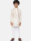 Sethukrishna Boys White Kurta with Churidar | Grocsy