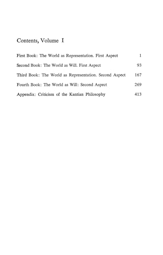 The World as Will and Representation, Vol. 1 by Schopenhauer, Arthur | Grocsy