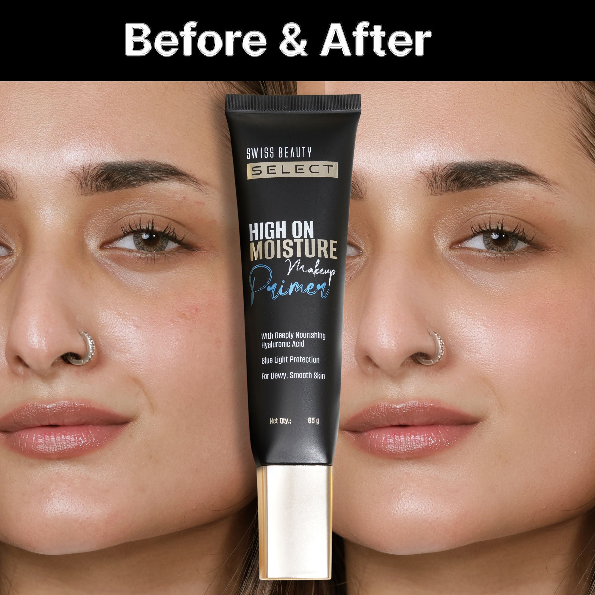 Swiss Beauty Select High On Moisture Makeup Primer Enriched With Glycerin & Hyaluronic Acid | Grocsy