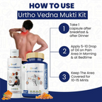 Divya Shree Urtho Vedna Mukti Capsule & Oil Ayurvedic Joint Pain Relief Kit | Grocsy