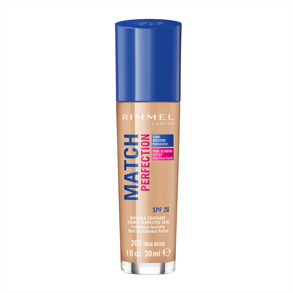 Rimmel London Match Perfection Foundation - True Beige | Grocsy