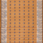 Exclusive Collection 100% Pure Cotton Biege Tant Saree With Hand Weaving Work | Grocsy