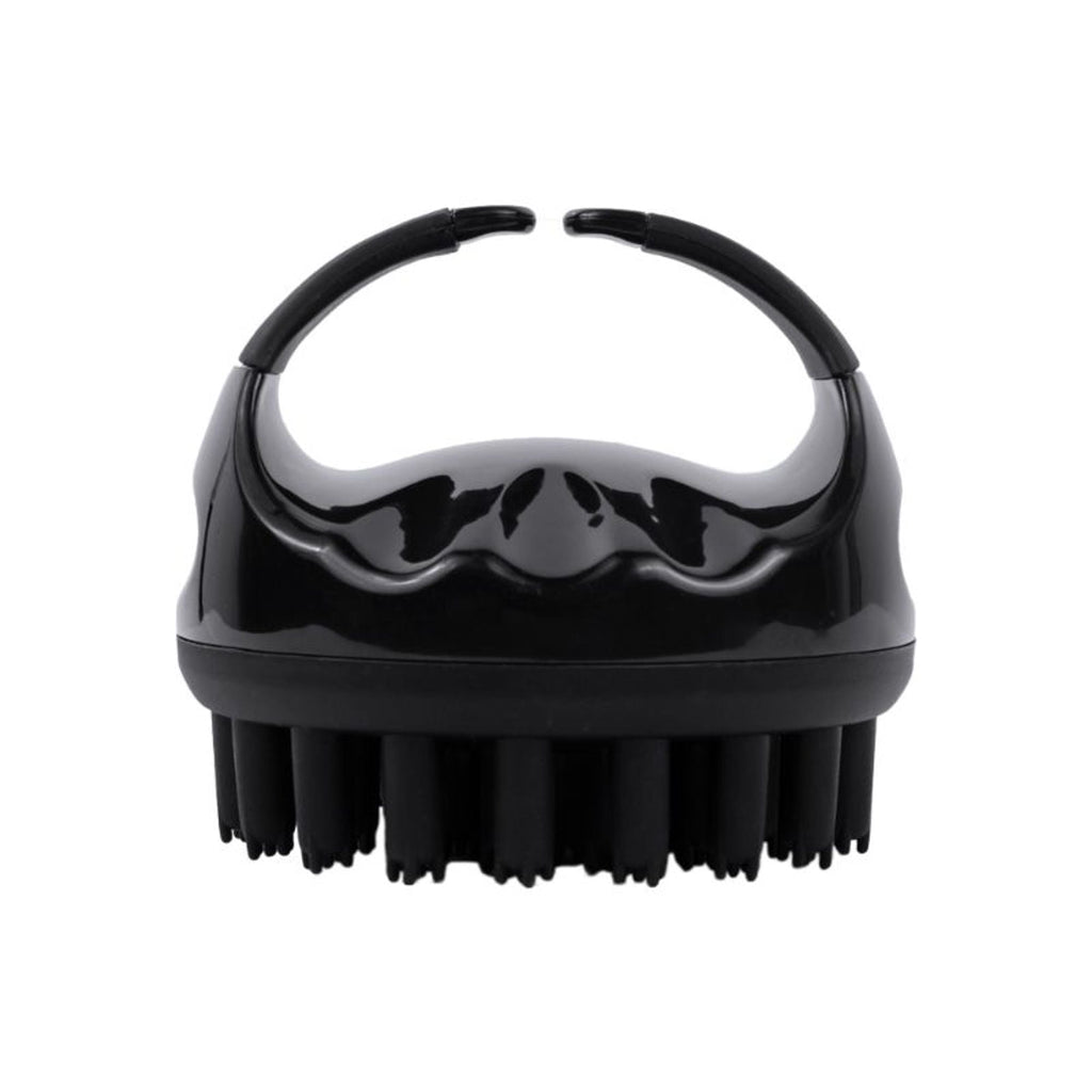 Scalppie Pro Silicon Hair Scalp Massager & Shampoo Brush Scrub - Hair Growth & Anti Dandruff - Black | Grocsy
