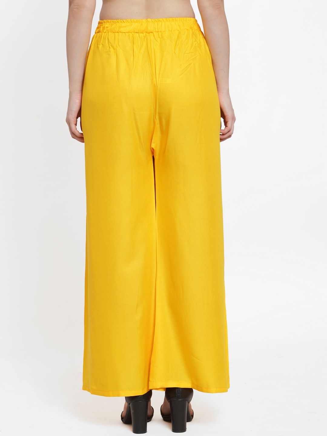 TAG 7 Women Pack of 2 Solid Wide Leg Palazzos | Grocsy