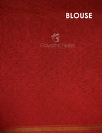 Shades of Cream And Red Blouse Patola Print Semi Chanderi Saree By Gayathri Reddy Designer Studio | Grocsy