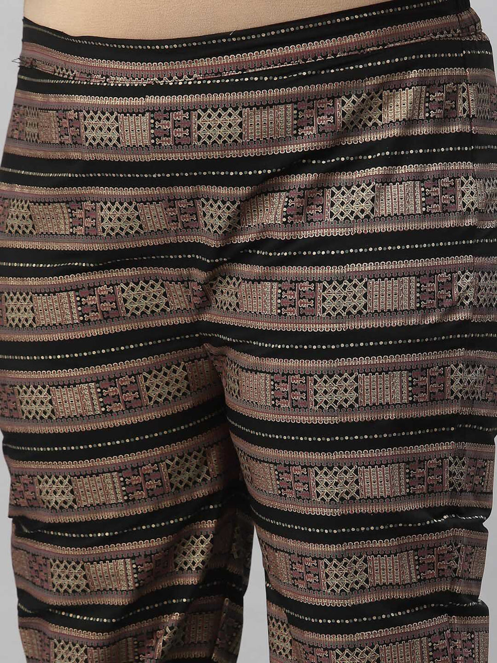 Sztori Plus Size Ethnic Motifs Printed Regular Kurta with Trousers | Grocsy