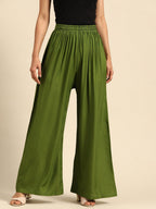 TAG 7 Women Flared Regular Palazzos | Grocsy