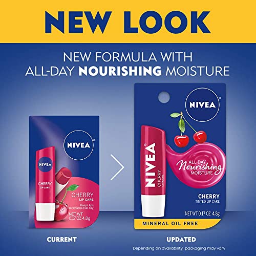 Nivea A Kiss of Cherry Lipcare (Pack of 6) | Grocsy