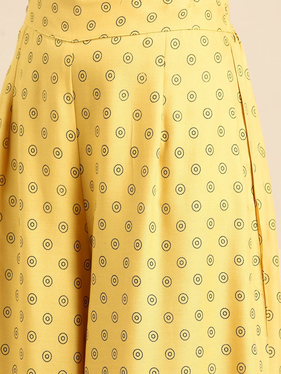 All About You Women Yellow Printed Kurta with Palazzos & Dupatta | Grocsy