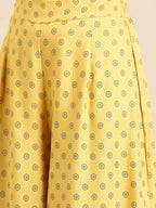 All About You Women Yellow Printed Kurta with Palazzos & Dupatta | Grocsy
