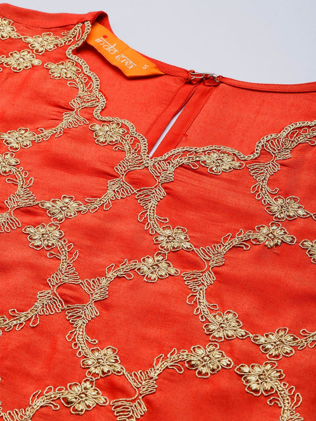 Indo Era Floral Embroidered Kurta with Trousers & With Dupatta | Grocsy
