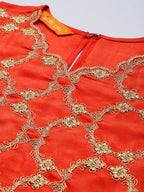 Indo Era Floral Embroidered Kurta with Trousers & With Dupatta | Grocsy
