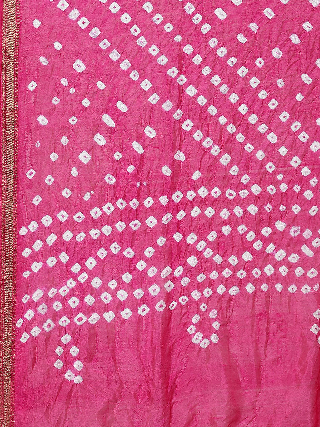 Juniper Women Fuchsia Shantoon Bandhani Na Dupatta | Grocsy
